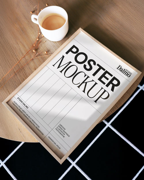 MOCKUP - PAPER & BLACK RUG