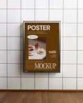MOCKUP POSTER WHITE TILED