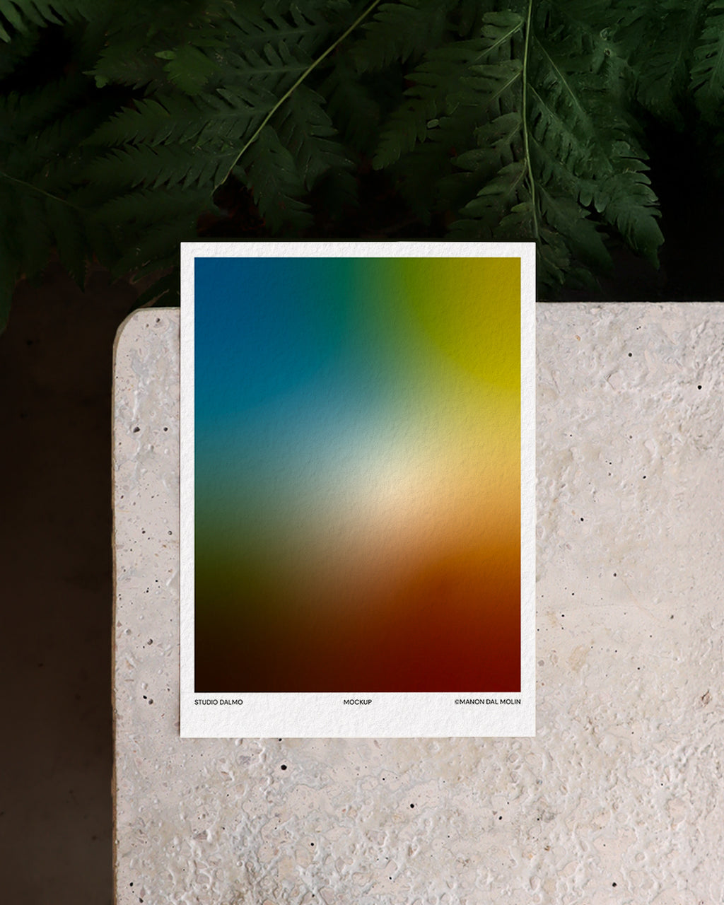 MOCKUP-FRONT-VIEW- MOCKUP-POLISHED CONCRETE & NATURE