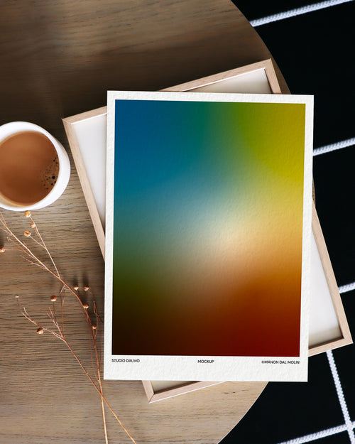 MOCKUP - PAPER & BLACK RUG