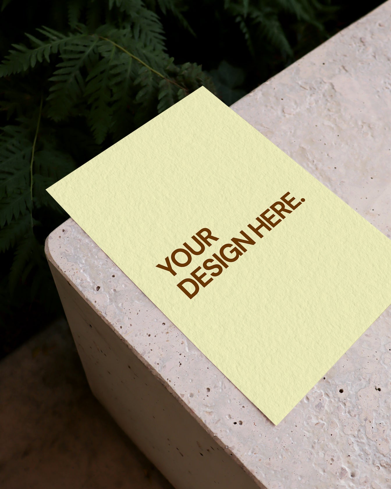 MOCKUP - POLISHED CONCRETE & NATURE